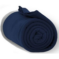 Fleece Throw Blanket 50"x60" - Navy **** FREE RUSH ****
